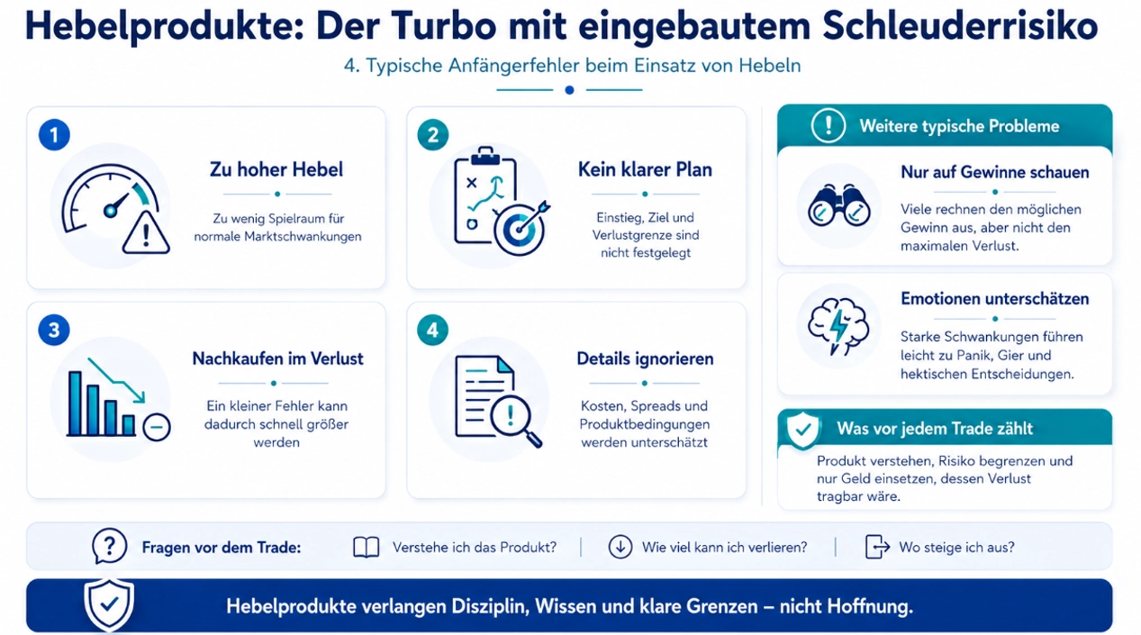 Klassische Anf&auml;ngerfehler im Umgang mit Hebelwirkung